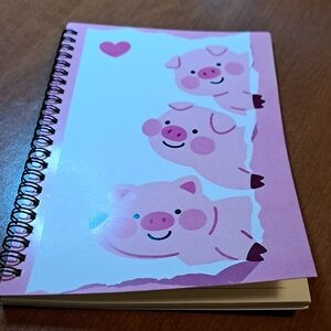 Pink Piggy Spiral Notebook/ BUNDLE ONLY